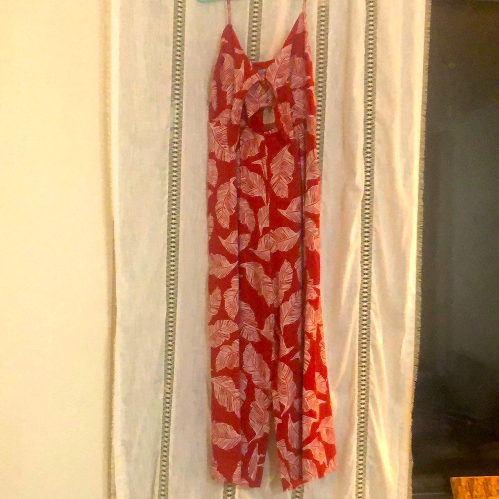 Red jumpsuit